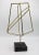 Metal Mid Century Modern Golden Metal Orb on Marble Base For Sale - Image 7 of 9