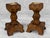 Vintage Brutalist Tiki Carved Wood Candlestick Holders - A Pair For Sale - Image 4 of 8