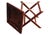 Wood English Military Campaign Butlers Tray and Folding Stand, Set of 2 For Sale - Image 7 of 18