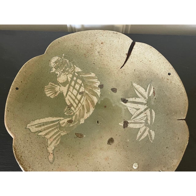 Ceramic Japanese Seto Mingei Ceramic Plate Ishizara Edo Peorid For Sale - Image 7 of 17