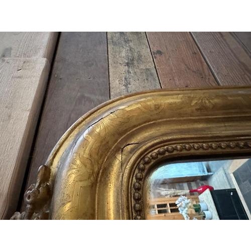Wood Late 19th Century Gilded Mirror For Sale - Image 7 of 11