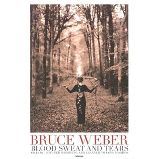 1995 Bruce Weber Lady Balancing Branch Lithograph Poster For Sale