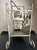 Green Vintage Late 20th Century Wrought Iron Floral Magazine Rack With Daisy & Leaf Metalwork- Cottage Shabby Chic Décor For Sale - Image 8 of 12
