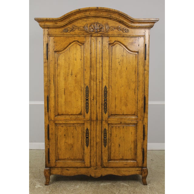 Guy Chaddock Country French Distressed Tv Armoire Chairish