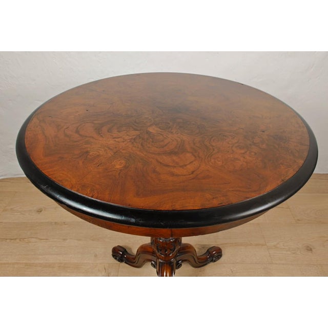 Victorian Occasional Table in Carved Walnut, 1890s For Sale - Image 6 of 15