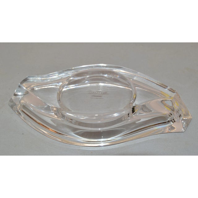 Classic Rosenthal Horizon Lead Crystal Glass Candle Holder Catchall Vide Poche For Sale - Image 9 of 13