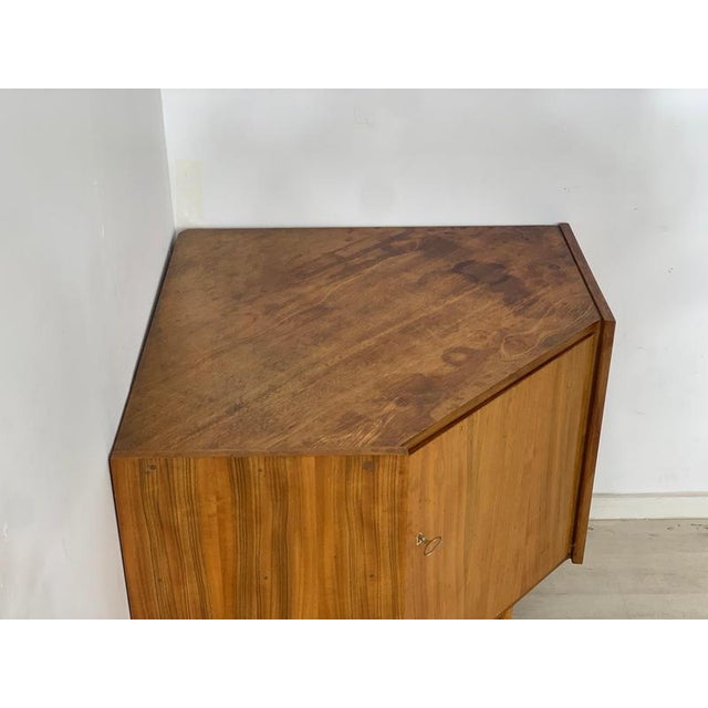 Mid-Century Corner Cupboard For Sale - Image 4 of 8
