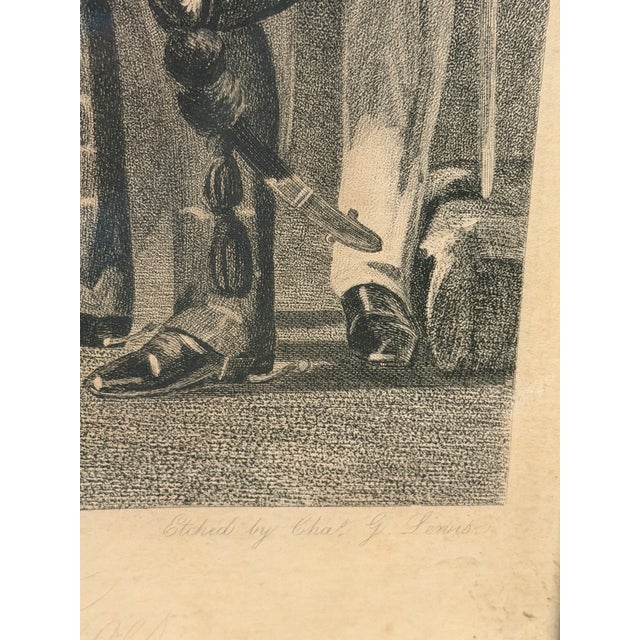 Victorian 1843 “The Waterloo Heroes at Apsley House” Etching by Charles G. Lewis After j.p. Knight For Sale - Image 3 of 18