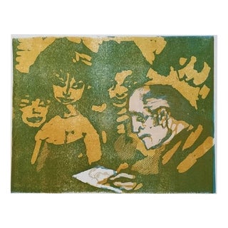 Mino Maccari, The Illustrator, Artist Proof, 20th Century, Lithograph For Sale