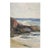 Early 20th Century Rocky New England Seacoast Watercolor Painting For Sale