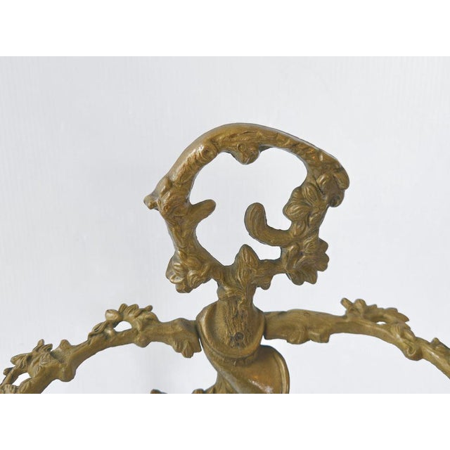 Mid-Century Modern Vintage Hunting Scene Umbrella Stand in Gilded Brass, 1950s For Sale - Image 3 of 11