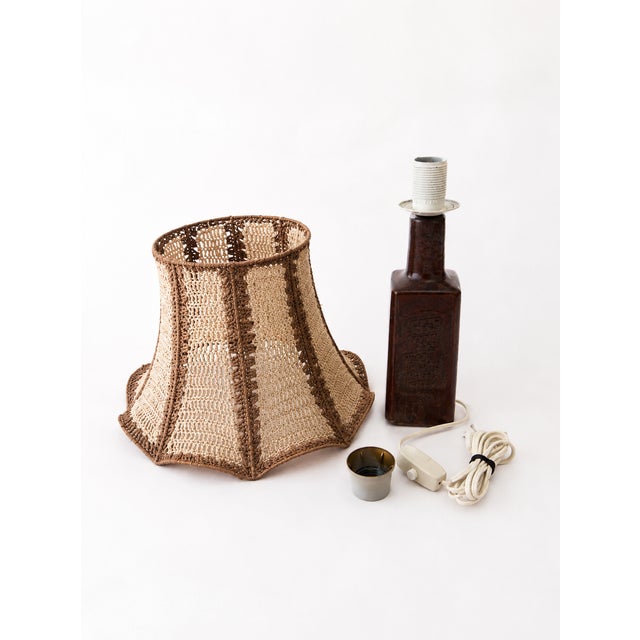 1970s Mid-Century Modern Danish Ceramic Table Lamp by Désirée Stentøj, 1970s For Sale - Image 5 of 10