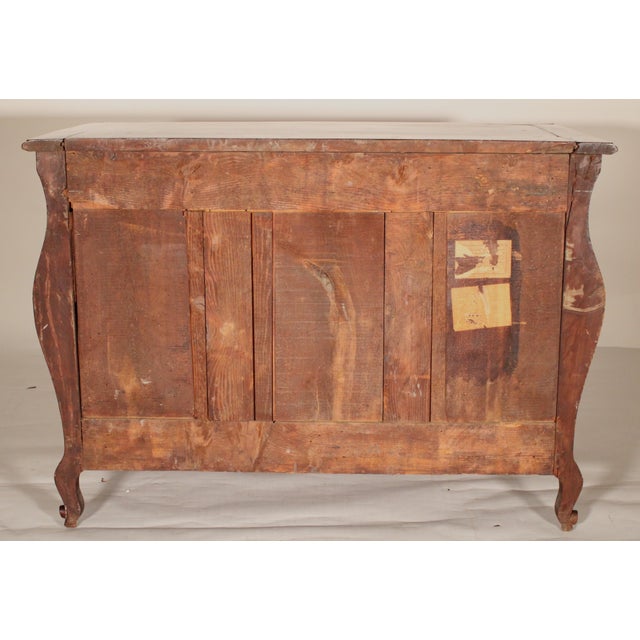 Louis XV Provincial Fruitwood Bombe Chest of Drawers For Sale - Image 13 of 14