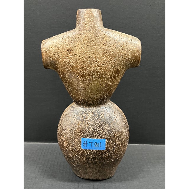 Late 20th Century Carved Wood Female Torso Sculpture For Sale - Image 9 of 10