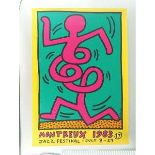 Keith Haring, Swing Yellow Poster, Screen Print For Sale