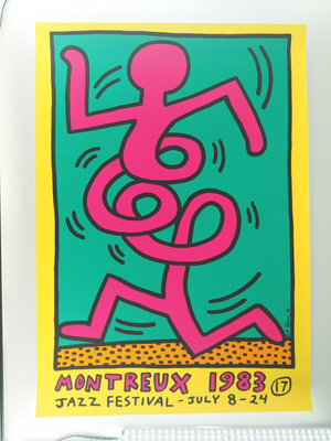 Keith Haring, Swing Yellow Poster, Screen Print