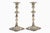 Pair Sheffield Silver Plate George II Style Candlesticks For Sale - Image 4 of 11