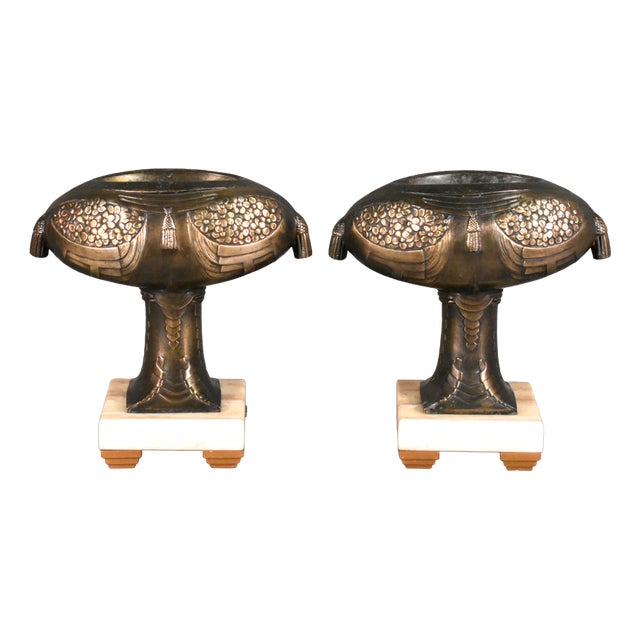 French Art Deco Garniture, 1920s, Set of 2 For Sale
