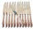 Vintage French Table Knife Set, 1940s, Set of 12 For Sale