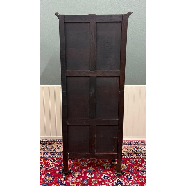 Antique French Louis XV Style Armoire Linen Cabinet Chest Bonnetiere Oak For Sale - Image 17 of 17