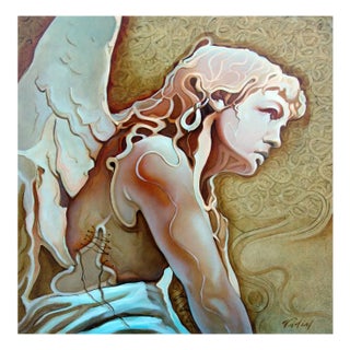 Vadim Kovalev, Coral Angel, Oil on Wood For Sale