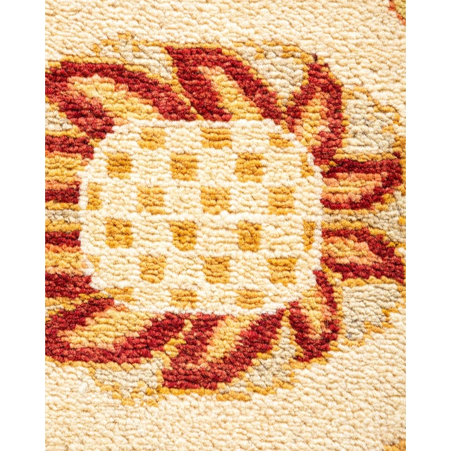 Traditional Eclectic, One-of-a-Kind Hand-Knotted Area Rug - Ivory, 9' 1" x 12' 1" For Sale - Image 3 of 8