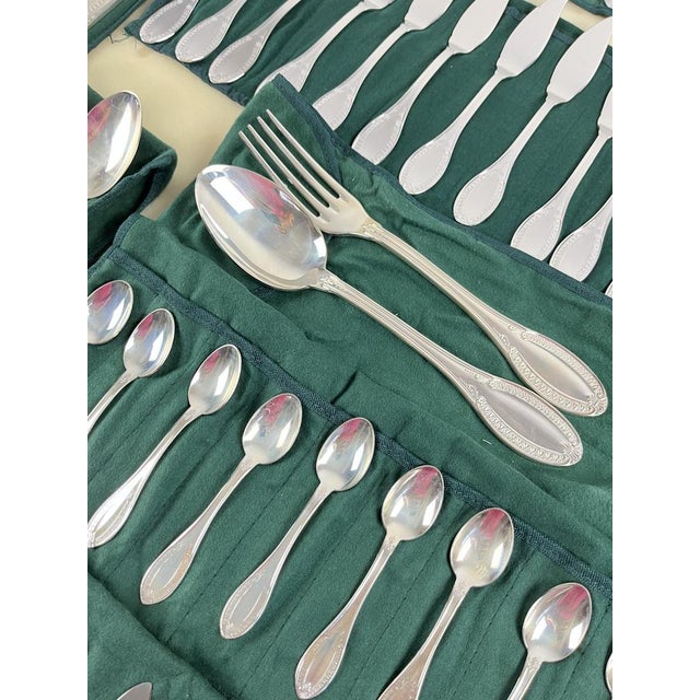 1990s Empire Style Silver Cutlery Set, Italy, 1990s, Set of 101 For Sale - Image 5 of 15