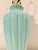 1980s Ribbed Turquoise Ceramic Table Lamp For Sale In Chicago - Image 6 of 7