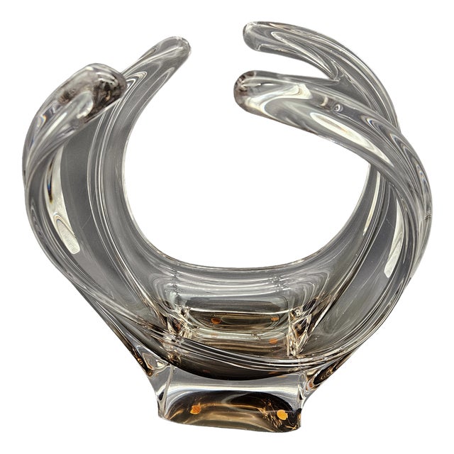 Glass Art Centerpiece from Vannes Le Chatel, 1960s For Sale
