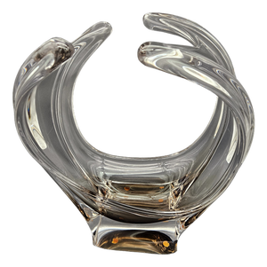 Glass Art Centerpiece from Vannes Le Chatel, 1960s