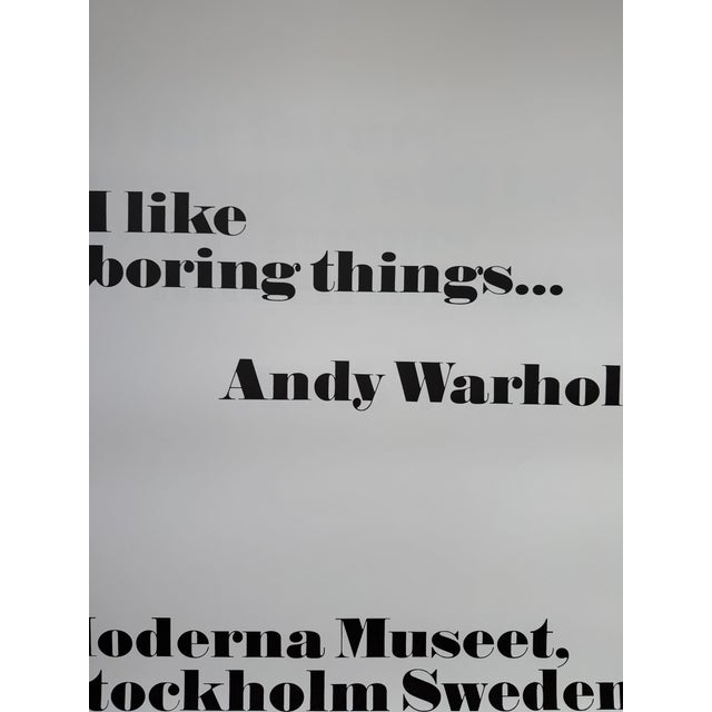 Paper Andy Warhol (1928–1987), I Like Boring Things..., Copyright 2015 the Andy Warhol Foundation for the Visual Arts, Inc..Printed in the Uk For Sale - Image 7 of 13