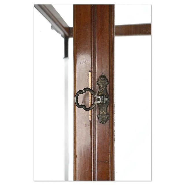 Brown Vintage Presentation Showcase in Mahogany For Sale - Image 8 of 9