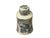 Ceramic Cream Celadon Porcelain Blue Flower Gold Fishes Cylindrical Container For Sale - Image 7 of 10