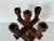 Vintage Hand Carved Wood Five Arms Candelabra/ Sold For Sale - Image 4 of 9