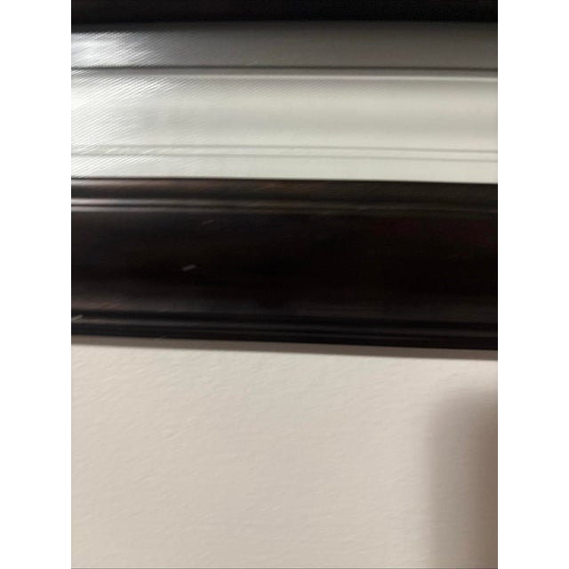 Vintage Powder Room Picture Wood and Glass For Sale - Image 10 of 11