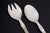 Evald Nielsen salad set. Model number 32. Elegant salad set in 830 silver and stainless steel consisting of a salad spoon...