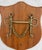 Antique English Equestrian Pelham Horse Bit Walnut Wall Hanging Plaque For Sale - Image 6 of 11