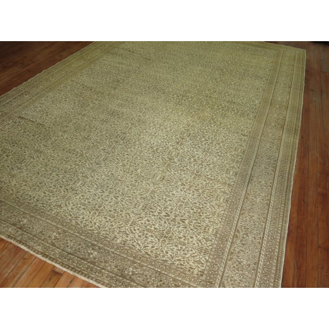 Shabby Chic Vintage Turkish Rug in beige and taupe - 8'2" x 12' For Sale - Image 3 of 9