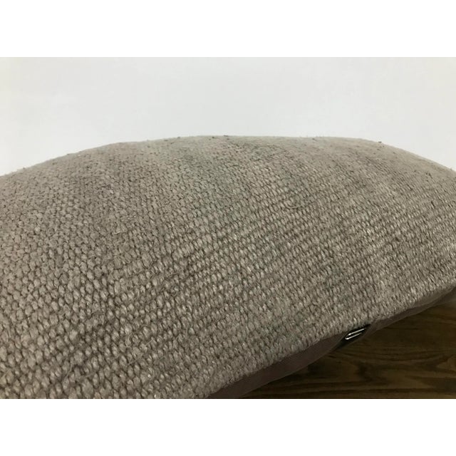 1960s Lumbar Vintage Hemp Pillow Cover For Sale - Image 5 of 6