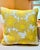 Outdoors and Indoors Contemporary Bright Flower Yellow Square Pillows. By Arlene Angard, Set of 2 For Sale In New York - Image 6 of 10