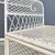 Metal Mid-Century Modern Italian Classic White Iron Outdoor Bench, 1960s For Sale - Image 7 of 14
