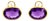 14k Amethyst Earrings, A Pair For Sale