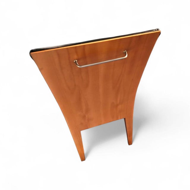 Paramount Chair in Black Leather by Philippe Starck for Driade, 1989 For Sale - Image 9 of 16