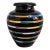 Mid 20th Century Ceramic Vase Black Glazed by Piero Dorazio for Deruta, Italy For Sale