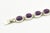 Metal Late 20th Century Mexican Sugilite Oval Link Sterling Silver Bracelet For Sale - Image 7 of 10