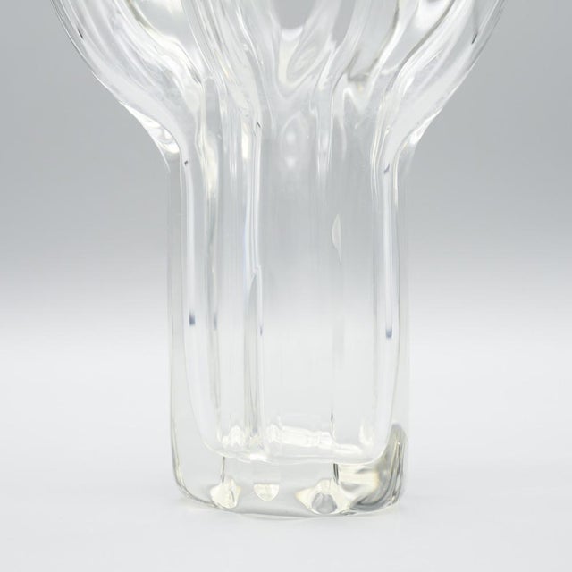 Vintage Sculptural Glass Vase by Tapio Wirkkala for Rosenthal, Germany, 1960s For Sale - Image 8 of 11