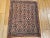 Textile Vintage Persian Qum Area Rug, Handwoven Wool, Allover Geometric Design For Sale - Image 7 of 7