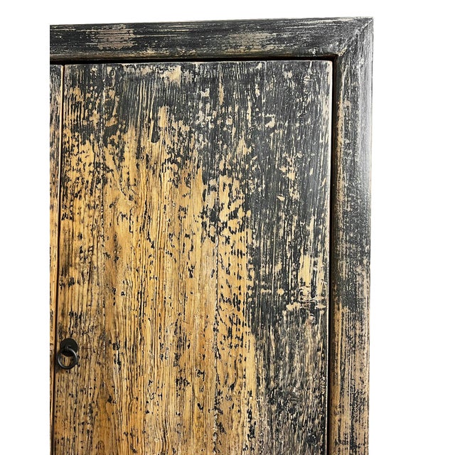 Mid 20th Century Vintage Shangzhi Rustic Storage Cabinet / Armoire For Sale - Image 5 of 8