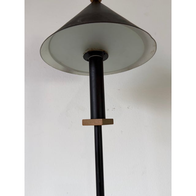 Metal 1980s Postmodern Robert Sonneman / George Kovacs Style Memphis Table Lamp For Sale - Image 7 of 11