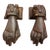 Pair of Vintage Victorian-Style Cast Iron Hand Door Knockers For Sale